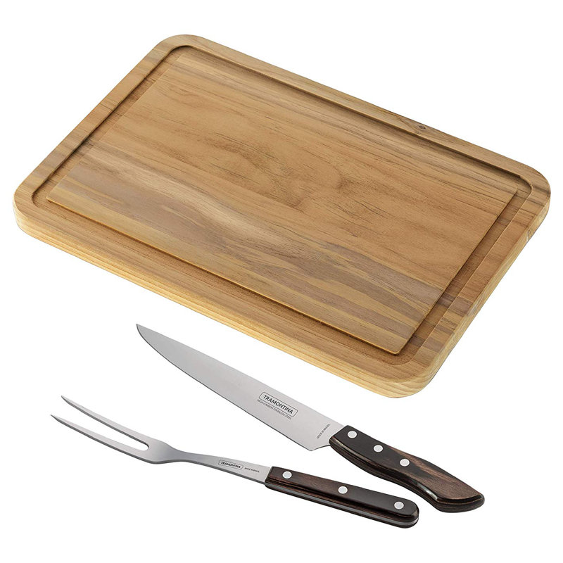 Ensemble de planche à découper et à découper BBQ Churrasco
