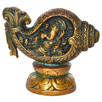 Shankha Vinayaka - Ganesha in a Conch Figurine