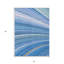 Tapis intérieur lavable abstrait bleu et bleu ciel HomeRoots 5 pi x 8 pi
