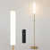 Modern LED Floor Lamp With Remote And Touch Control, Standing Lamp With White Cylinder Shade