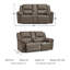 Causeuse inclinable avec console Tenielle