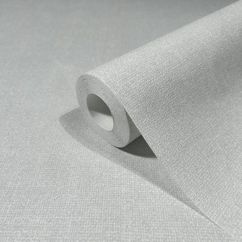 Rouleau de papier peint subtilement tissé Bricks and More Collection, Gris