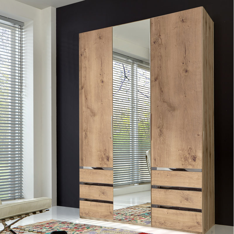 Aelia 3 Door Manufactured Wood Wardrobe