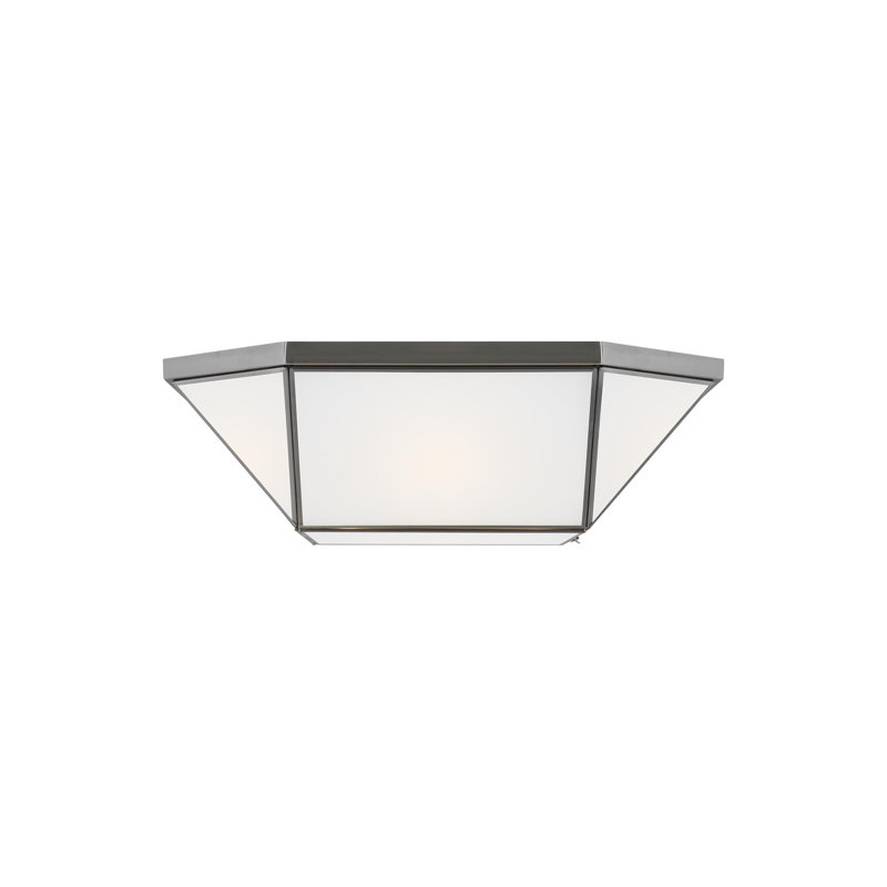 Morrison 2 - Light Flush Mount, Brushed Nickel, 6" H x 20" W x 20" D, 4