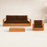 Azul Teak 3 - Person Patio Conversation Set with Cushions