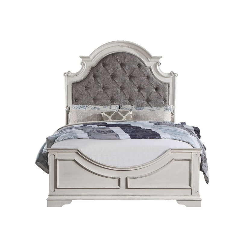 Packs Upholstered Standard Bed, Queen