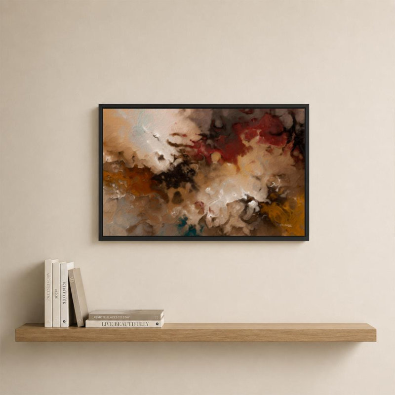 «Psalm 34:14 Turning From Turmoil» par Mark Lawrence, reproduction sur toile, H 21,5 po x l 33,5 po x P 2 po, Cadre flottant