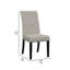 Chaise d'appoint capitonnée Jackye avec garniture cloutée-907625722-907625716