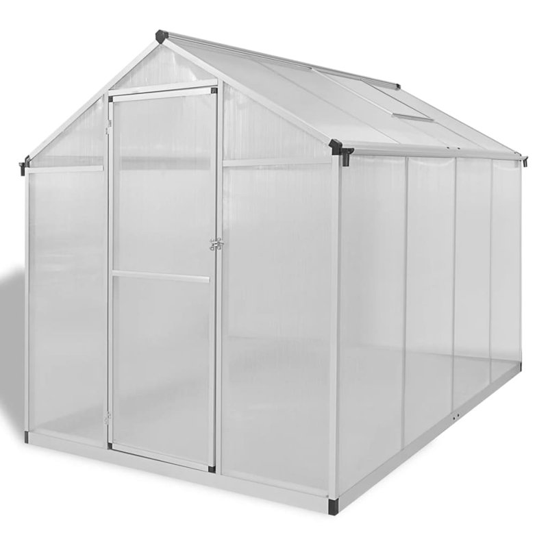 118.9' W x 74.8' D Hobby Greenhouse, 76.9" H x 74.9" W x 95.2" D