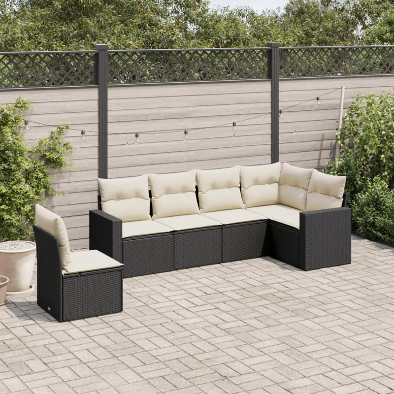 Vidaxl Garden Sofa Set Black