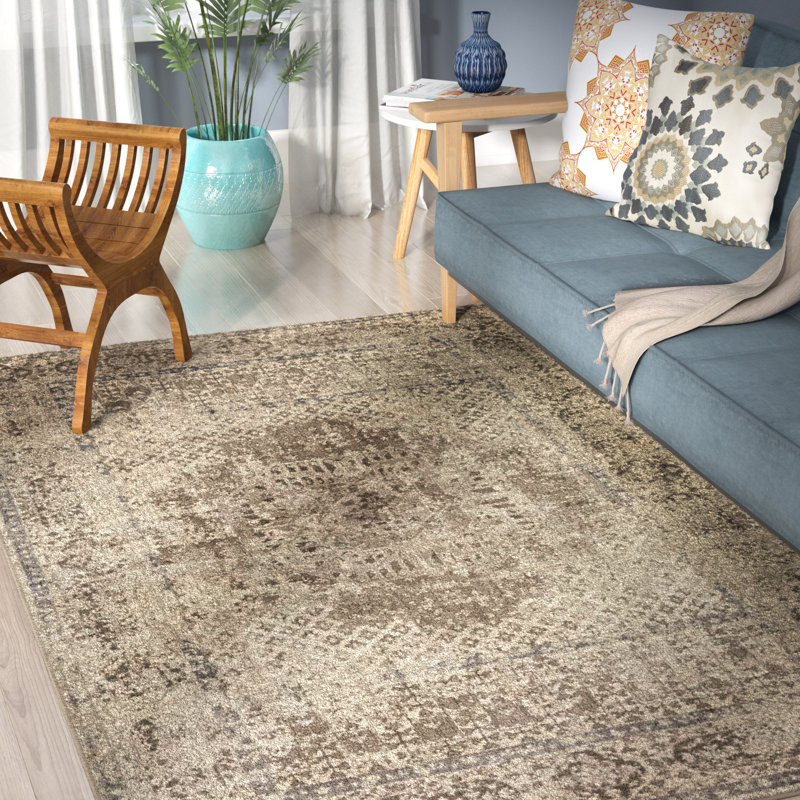Mexborough Floral Indoor Rug, Rectangle 5' x 8'