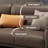 Coffee Genuine Leather Modular Sofa cushion couch