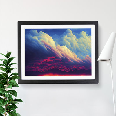 Watercolour Cloudy Sky Vol.3 - Single Picture Frame Print