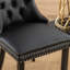 Chaise rembourrée en polyuréthane et velours-1309429676
