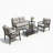 5-Pieceall-Weather Conversation Sofa Set