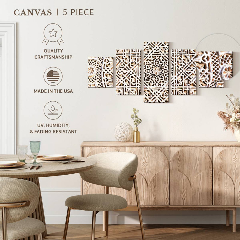 Intricate Moroccan Keomi, 24" H x 55" W