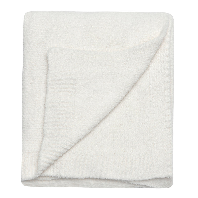 Boucle Chenille Brambly Cottage Blanket, Beige