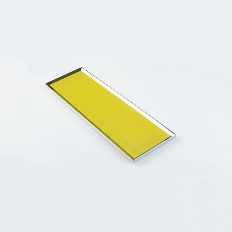 Artista 3" x 9" Glass Subway Tile, Royal Yellow