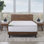 Surmatelas en mousse viscoélastique double couche de 3 po avec mousse haute densité et housse lavable 