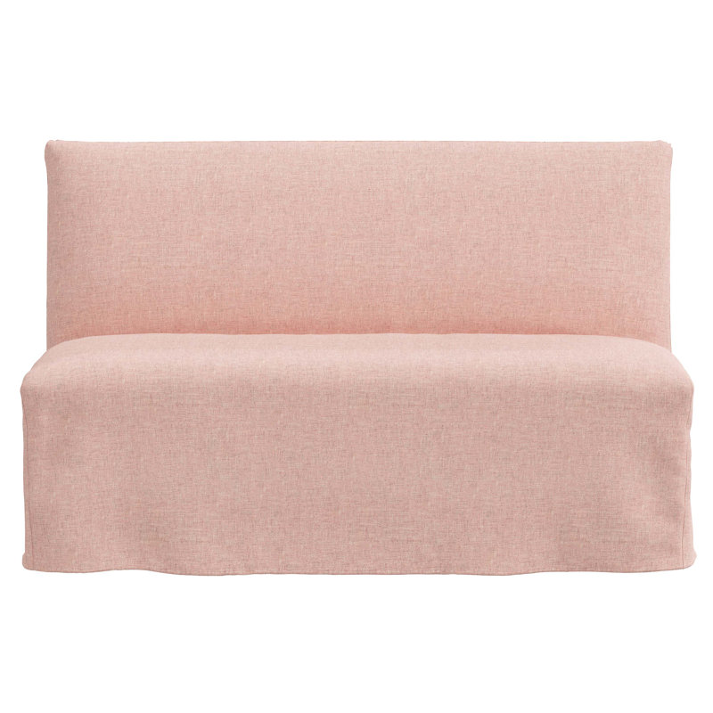 Banc rembourré Ivka, Lin quartz rose texturé Zuma