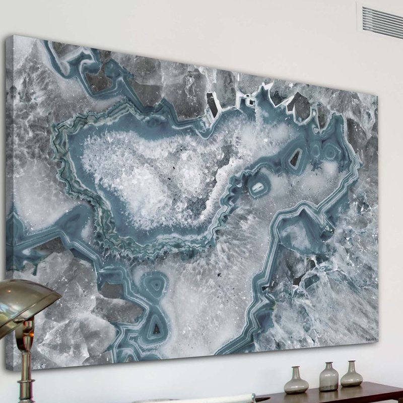 Ice Layers - Wrapped Canvas Print, 76cm H x 114cm W x 3.8cm D