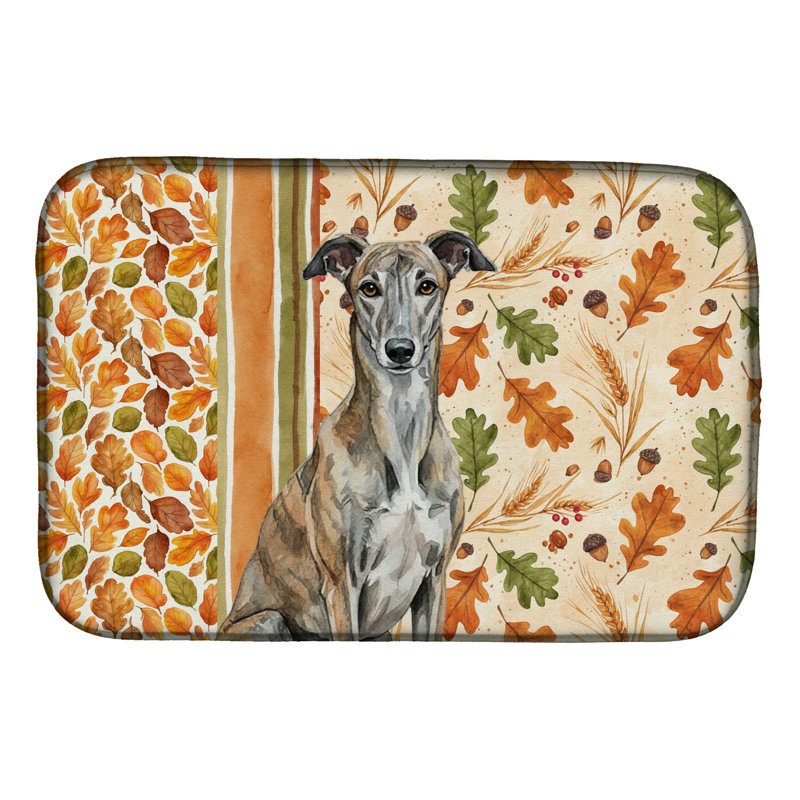 Tapis de séchage d'automne Brindle Greyhound Heirloom