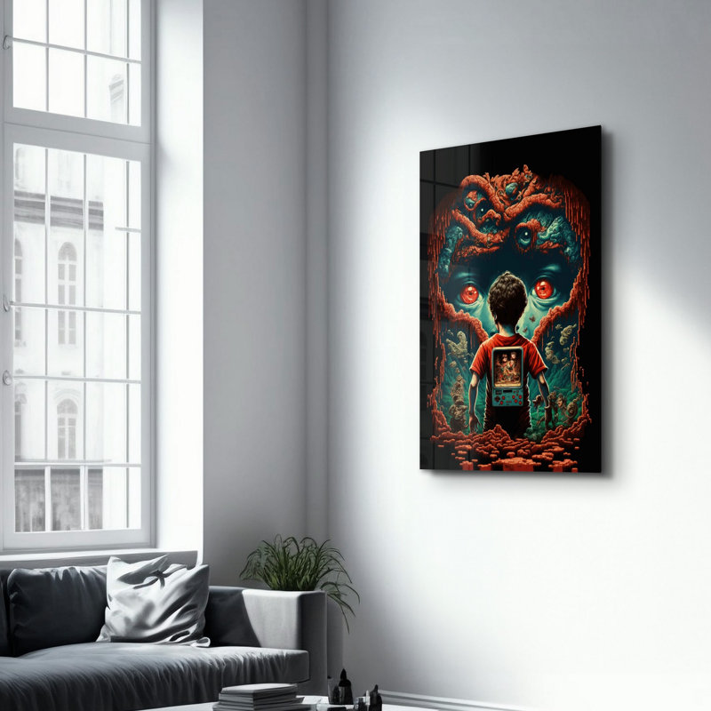Peinture décorative en verre trempé