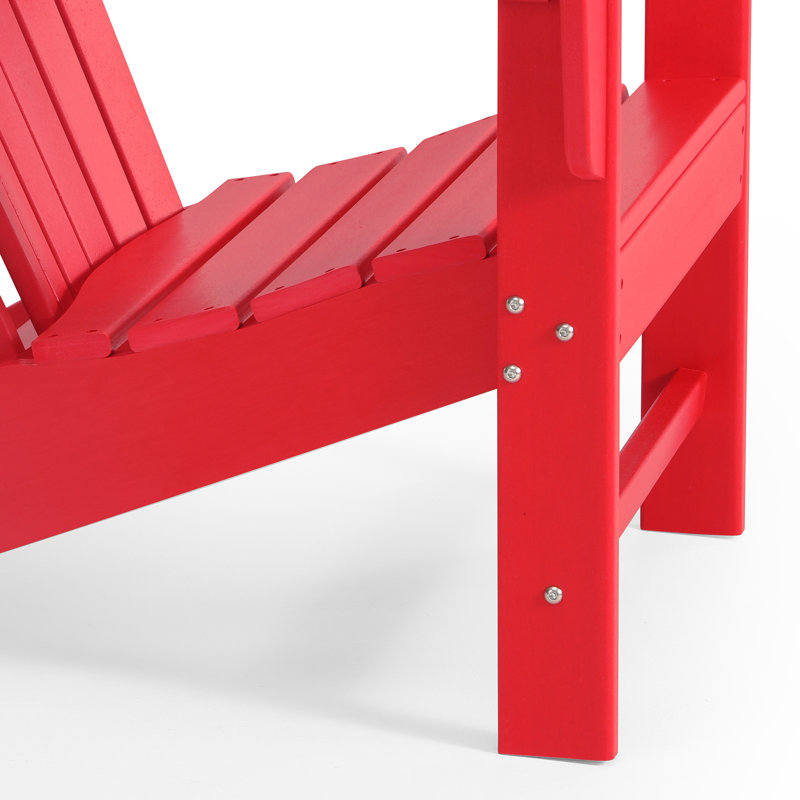 Chaise Adirondack en plastique Geoff, Rouge