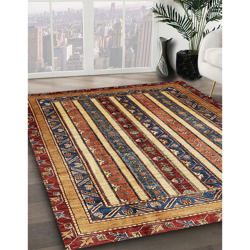 Tapis abstrait moderne 661, Carré 5 pi