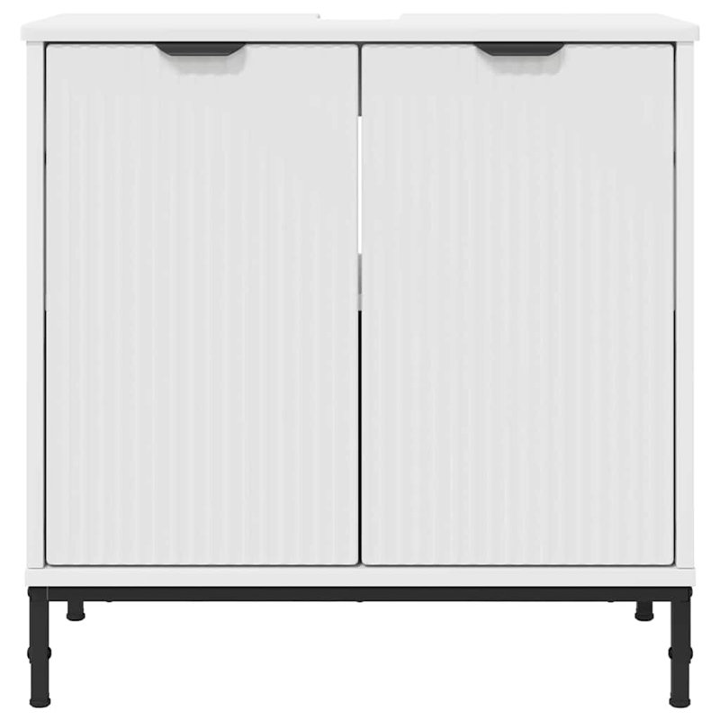 Engineered Wood Bathroom Cabinet, White
