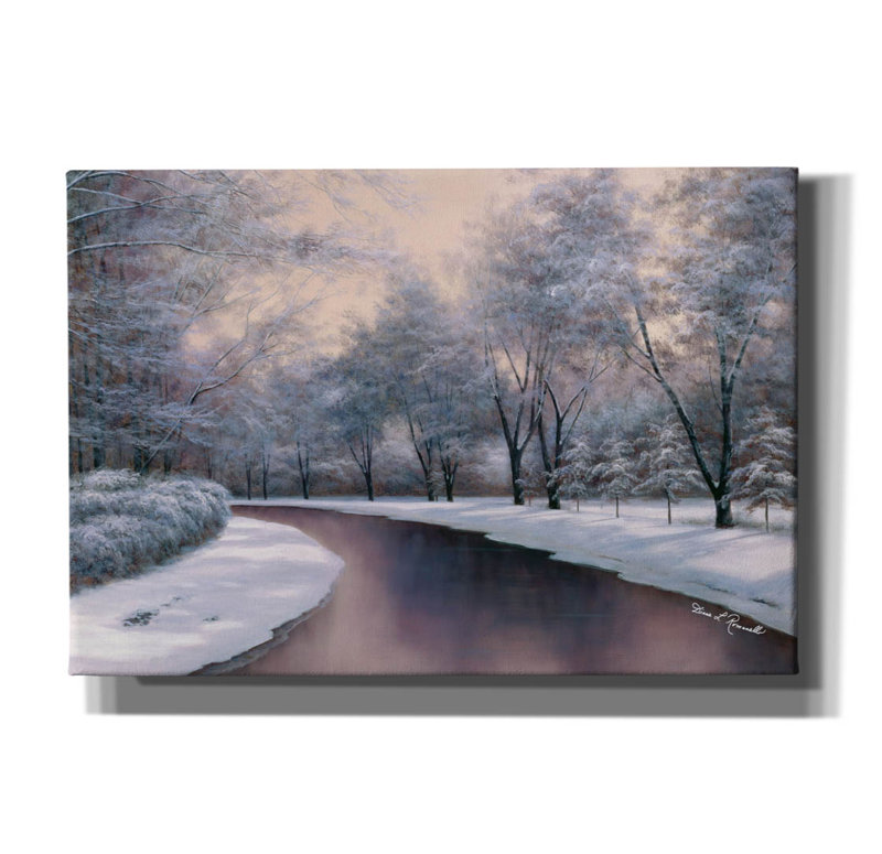 Art mural sur toile Millwood Pines «Winter Sunlight» par Diane Romanello, H 18 po x l 26 po x P 0,75 po
