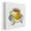 «Wake Me Up Coffee IV on White», reproduction d'art sur toile
