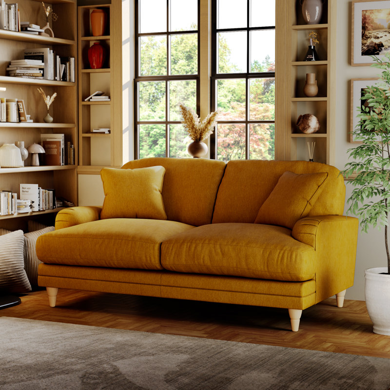 Adaku 2 Seater Sofa, Country Oak, Sunburst