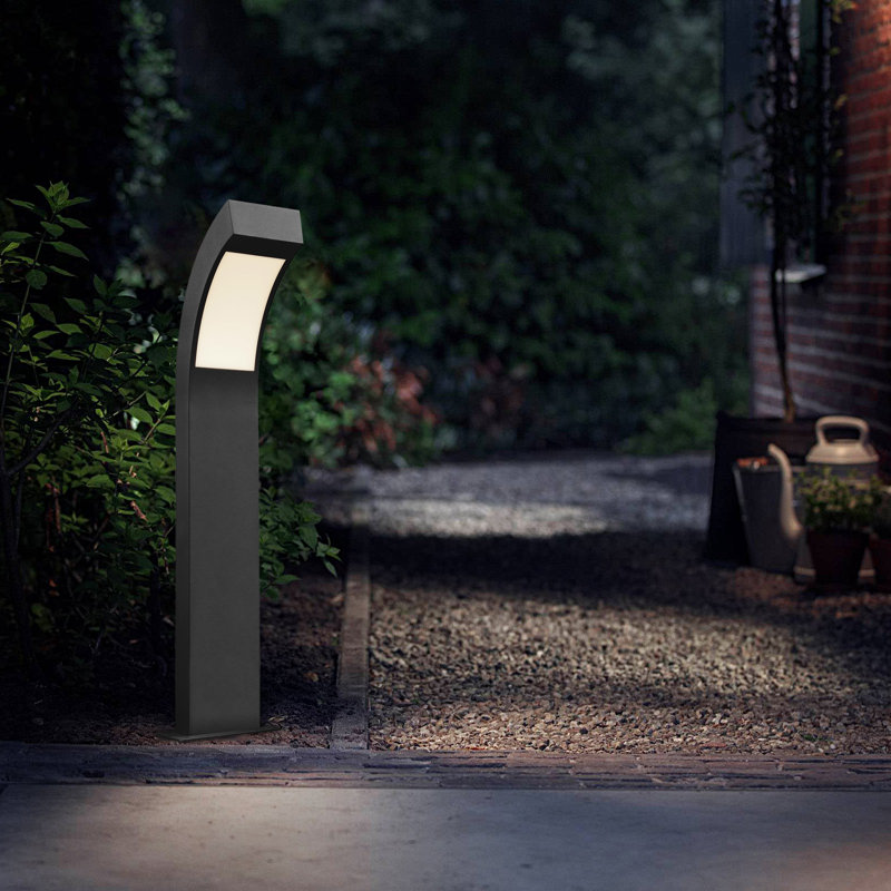 Light Outdoor Pathway LED Lights Modern European Design Garden Lights Arc Landscape Lighting, 23.60" H x 7.50" W x 4.7" D