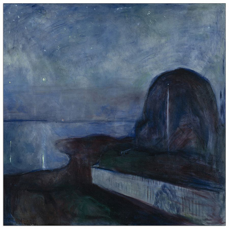 Edvard Munch - Wrapped Canvas Painting, 70cm H x 70cm W x 1.8cm D