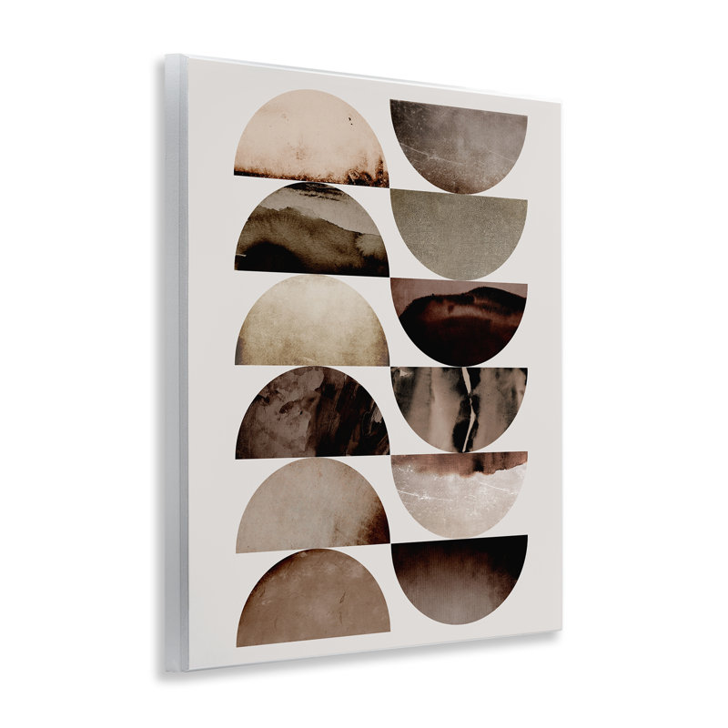 Plaque murale graphique avec formes courbes, design par 1x