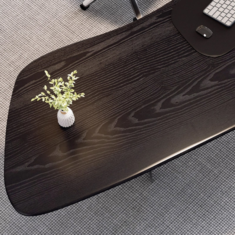 Exquisite And Durable Black Office Executive Desk, 28.74" H x 70.86" W x 39.37" D