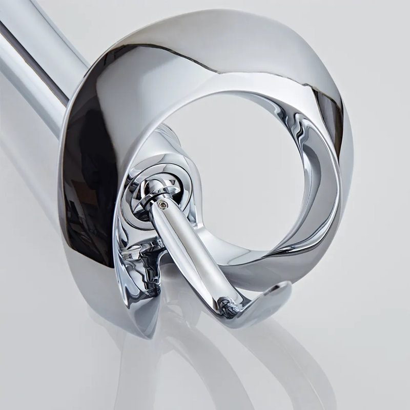 Chrome Tall Waterfall Single Handle Bathroom Faucet