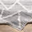 Himzo Geometric Machine Woven Cotton Area Rug in Gray-1817802159