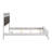 Efemia Upholstered Panel Bed in White-296559883