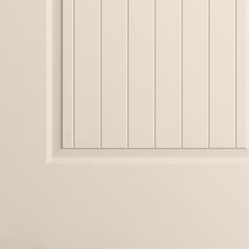 Porte moulée en V à rainure en V avec rainure en V apprêtée à 2 panneaux, 30 po x 80 po