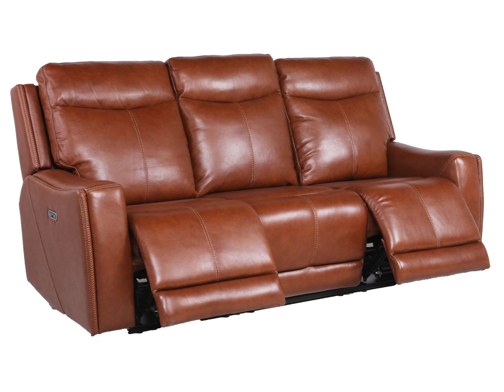 17 Stories Roxen 82.5'' Power Reclining Leather Sofa with Articulating ...