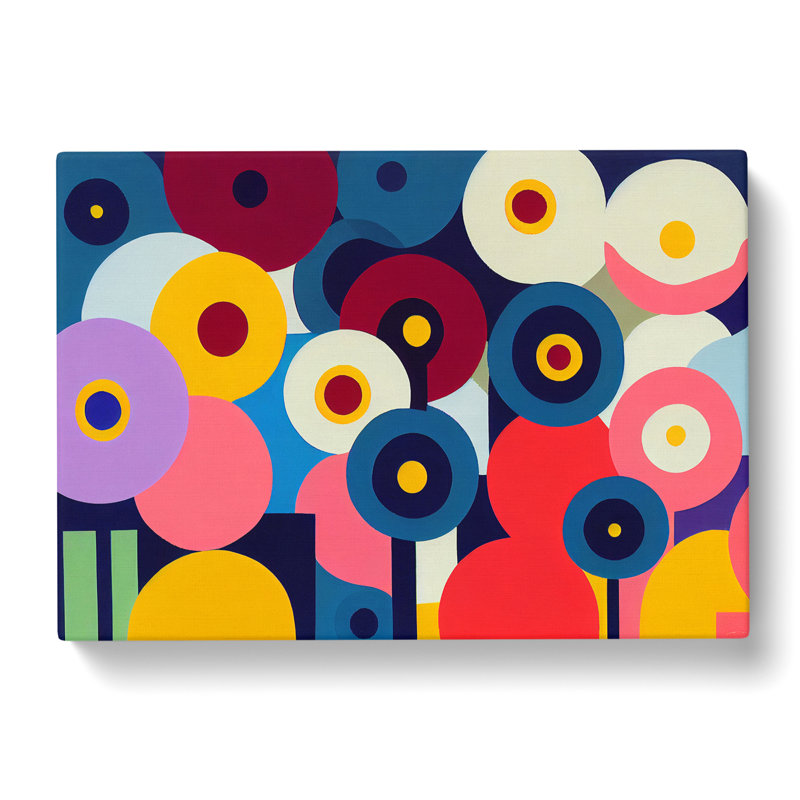 Cosmopolitan Flower Market Abstract - Wrapped Canvas, 50cm H x 76cm W x 3cm D