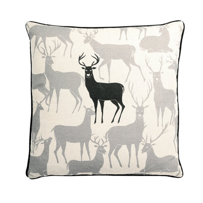 Treden Reindeer Square Pillow Cover and Insert