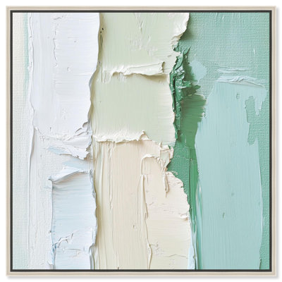 Minted Horizon II Canvas Print Mint Abstract Art by Art Remedy