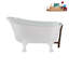 1300.5mm x 650.2mm Soaking Acrylic Bathtub-1679196274-1679196285