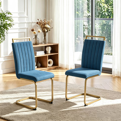 Modern Velvet Dining Chairs Set of 2