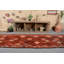 Tapis en laine, tapis de couloir 3,1 x 14,5 pi, tapis tendance, tapis rétro, tapis turcs, tapis de luxe bruns
