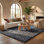 Tapis gris foncé Delane