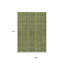 Tapis extérieur lavable rayé vert olive et vert lime 9 pi x 12 pi